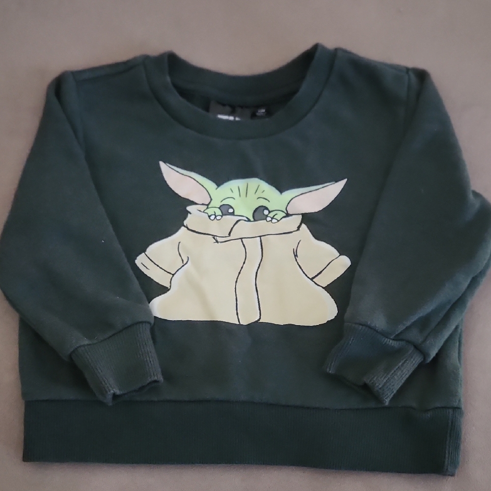 Star Wars Dark Green Baby Yoda Sweatshirt